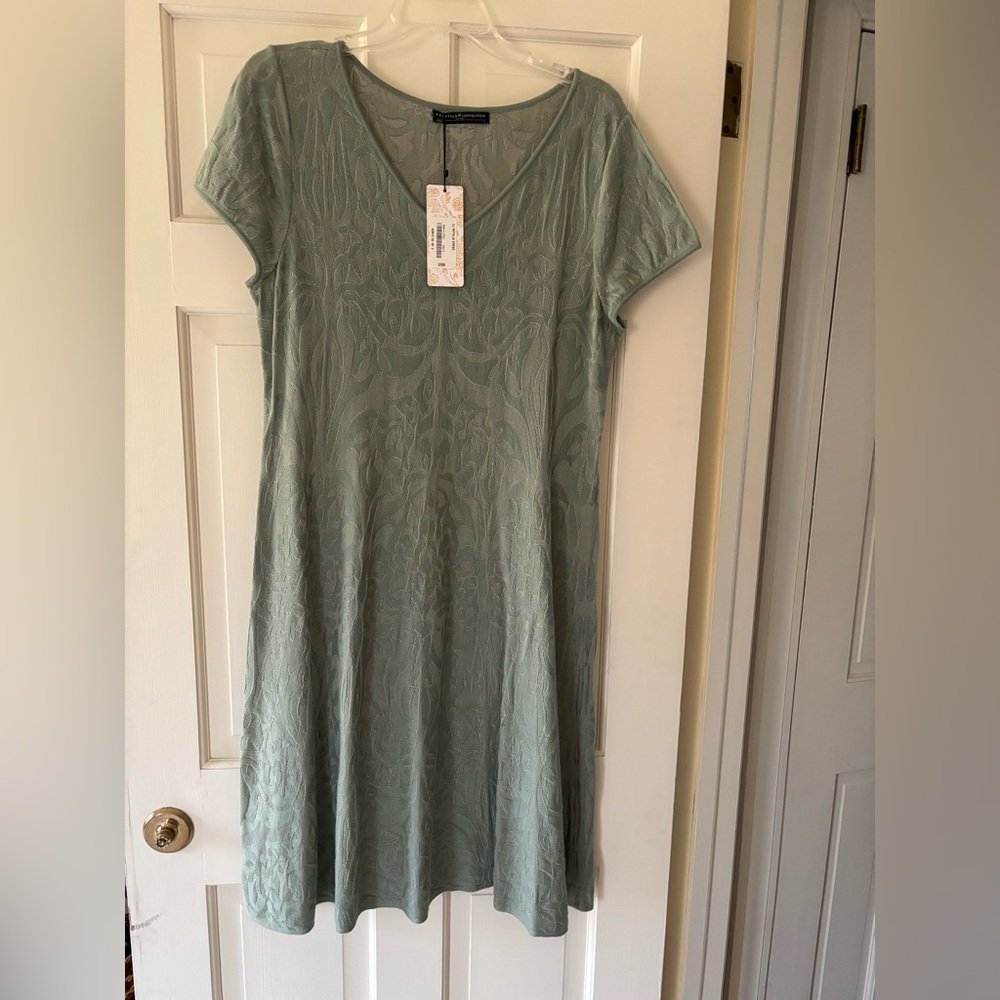 Peruvian Connection Soft Green Midi Dress